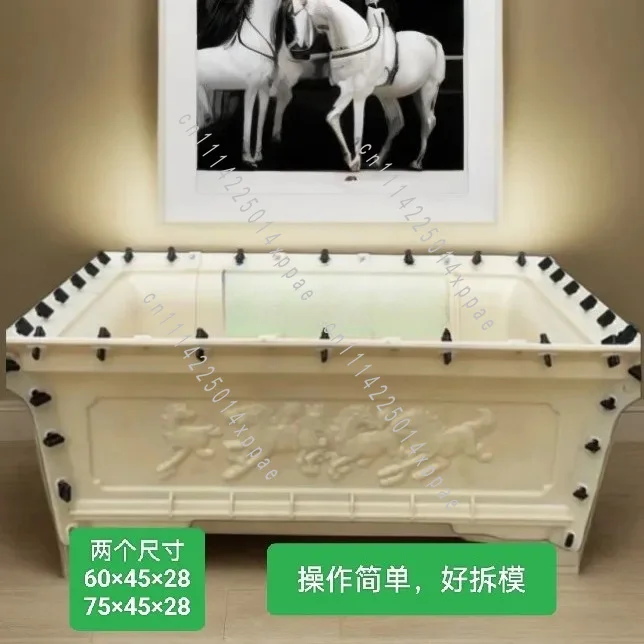 Large Concrete Mold Cast-in-place Column Plastic Thickened Bottom Grouting Cement Flowerpot Mold Homemade Large Extra