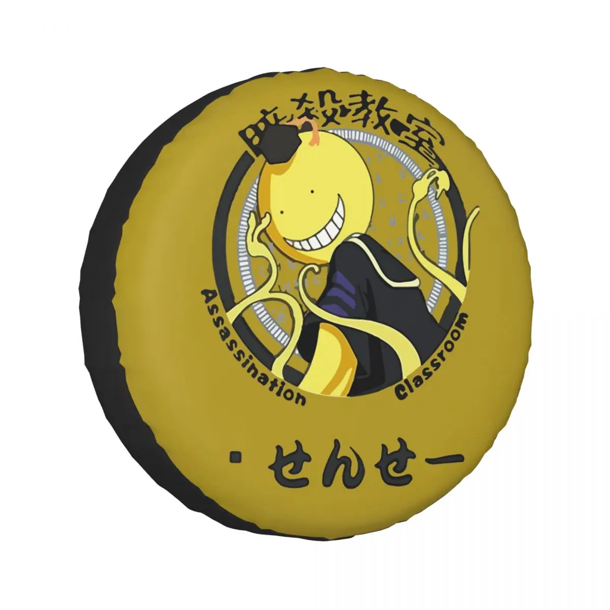 

Custom Assassination Classroom Octopus Koro Sensei Spare Tire Cover for Jeep SUV RV 4WD Pajero 4x4 Wheel Protector Covers