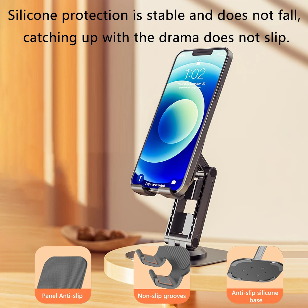 360 ° obrotowy stojak na biurko uchwyt na telefon komórkowy do iPhone iPad Xiaomi regulowany Tablet do laptopa uchwyt na telefon komórkowy stojak