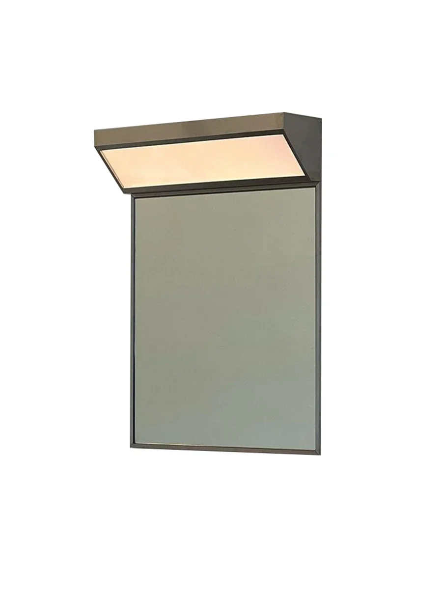 mooli home vintage bathroom modern vintage french mirror headlamp square Korea ins wind mirror