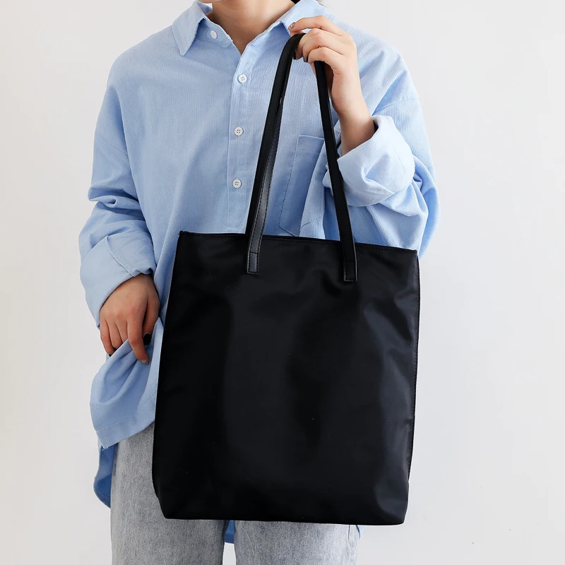 

Большая вместительная нейлоновая сумка через плечо для женщин, корейская деловая сумка-портфель для документов, деловая сумка для офиса, профессиональная женская сумка в корейском стиле