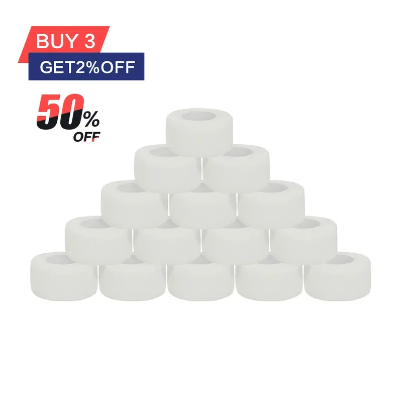 

1/20/48 шт., белая эластичная ручка для татуировки, прочная повязка, лента, нетканый самоклеящийся браслет на палец, аксессуары для татуировки