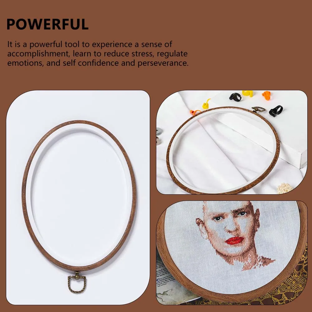 

6Pcs Cross Stitch Fabric Fixator Eco-Friendly Material Room Office Decoration Festival Beauty Gift Idea Embroidery Hoops