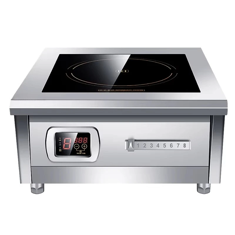 

Коммерческая индукционная плита 8000 Вт, плоская мощная кухонная плита, индукционная плита
