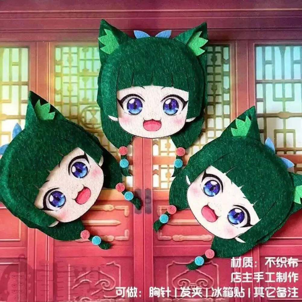 Los Diarios de la Boticaria ‌ Mao Mao Big No Weaving Badge Bar Chirp Pendant Anime Hairpin Series Cosplay 10cm Keychain Gift