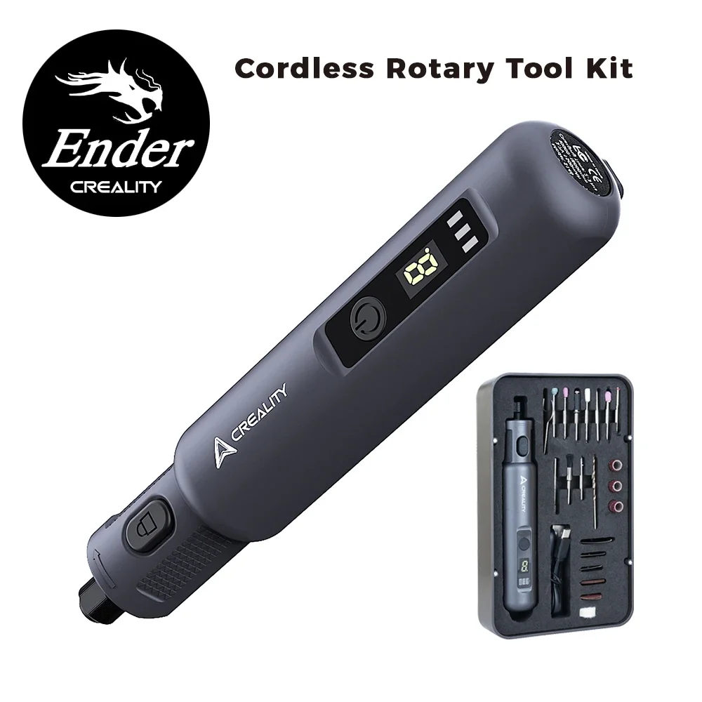 Creality Handheld Rotary Tool Kit 3.7V Cordless 6 Variable Speeds Multi-functional Post-processing for Printed Models