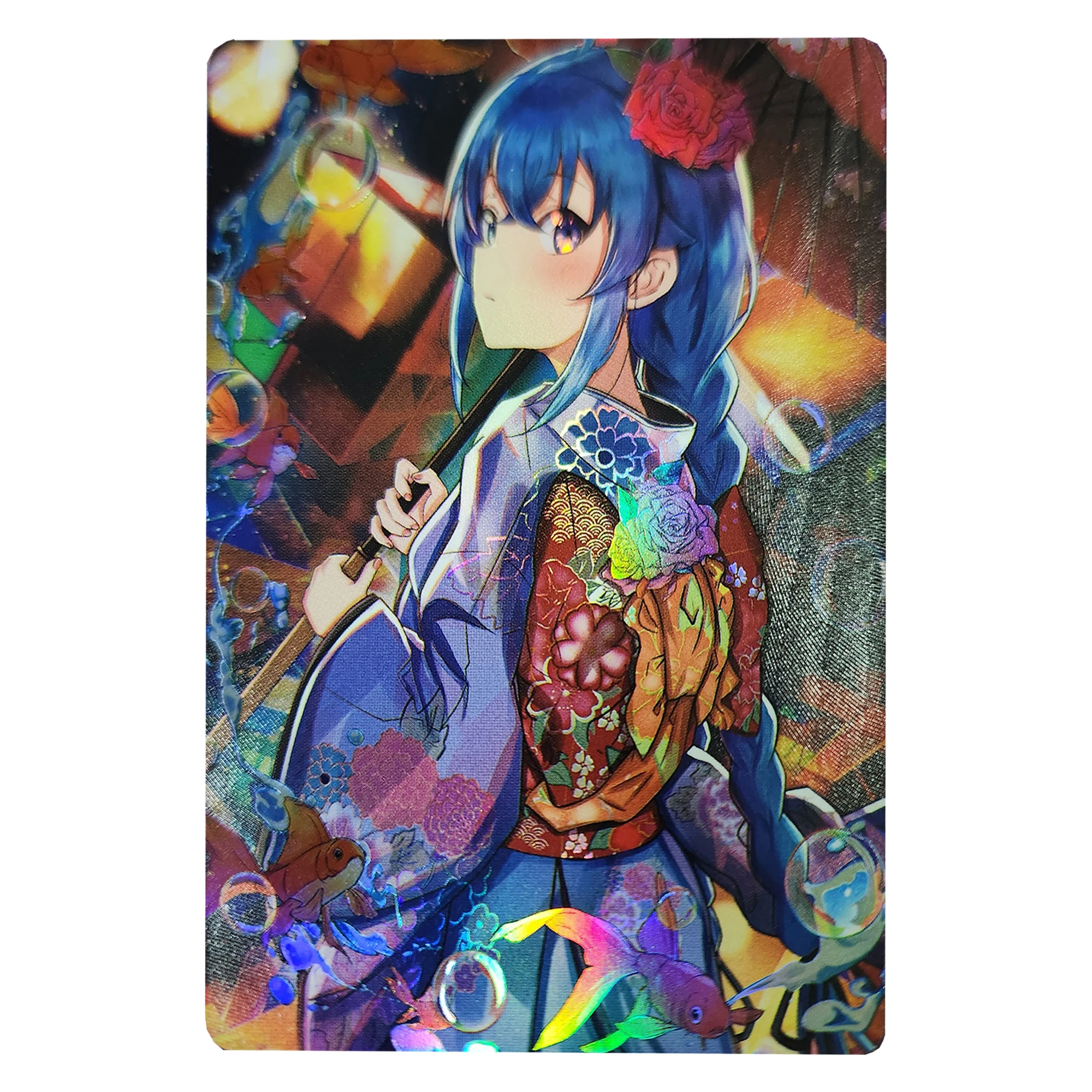 Diy Self Made 6 Styles Rem Hoshino Ai Collection Card Hot Stamping Signature Card Refraction Color Flash Anime Cards Gift Toys