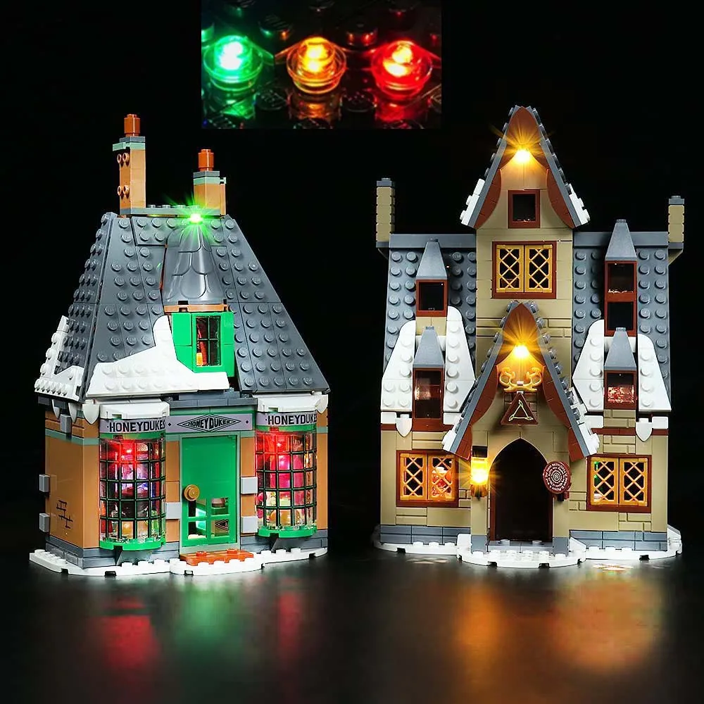 LED for Lego 76388 Hogsmeade Village Visit 76388 USB Lights Kit -（Not include Lego Bricks)