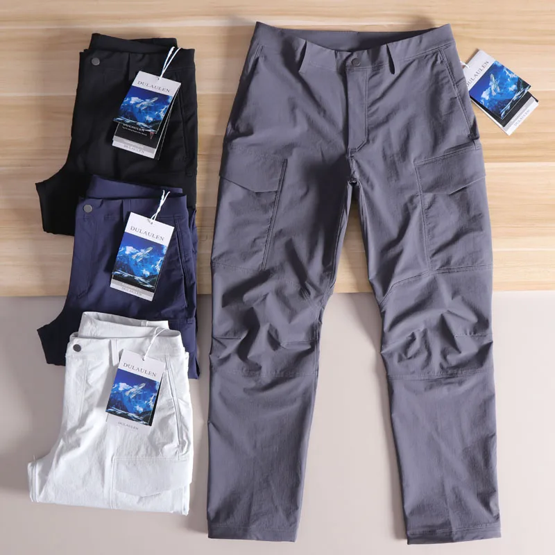 

Men's Outdoor Workwear Trousers Straight Leg Waterproof Windproof Autumn Season Functional Sle Casual Pants 3D Tailoring