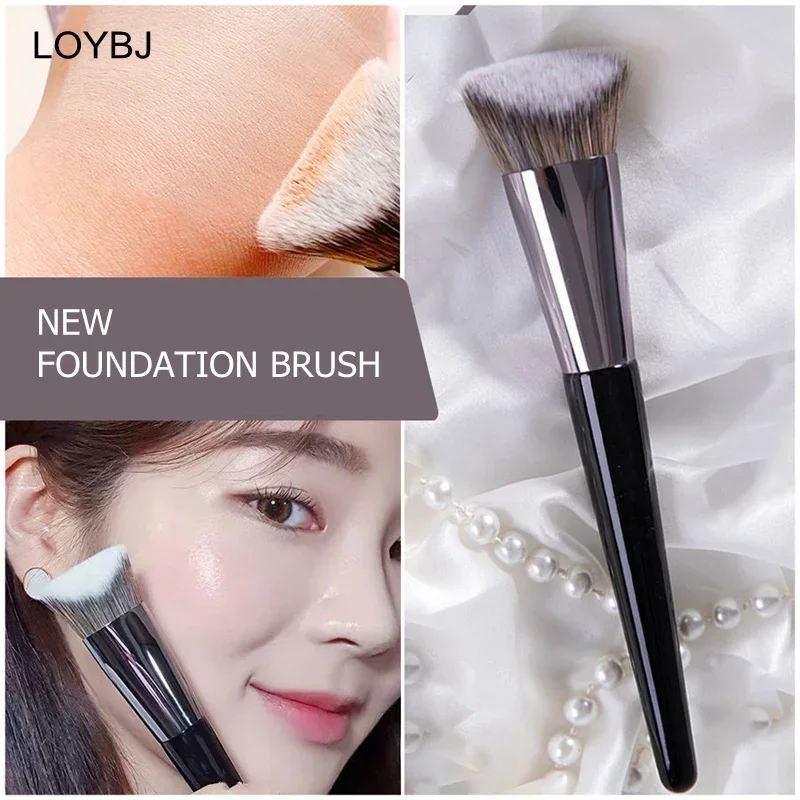 LOYBJ Multifunctional Foundation Makeup Brush 2 Inclined Cosmetic Liquid Foundation Concealer Contour Brushes Face Beauty Tools