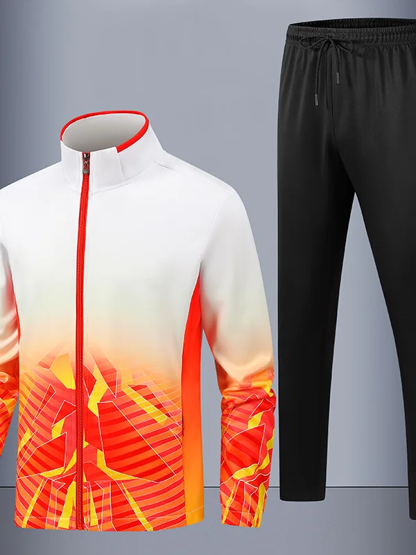 

Casual Sportswear Set for Men Spring Autumn Stand Collar Sweatshirt Trendy Handsome No Need to Match Clothes JXAETE Brand