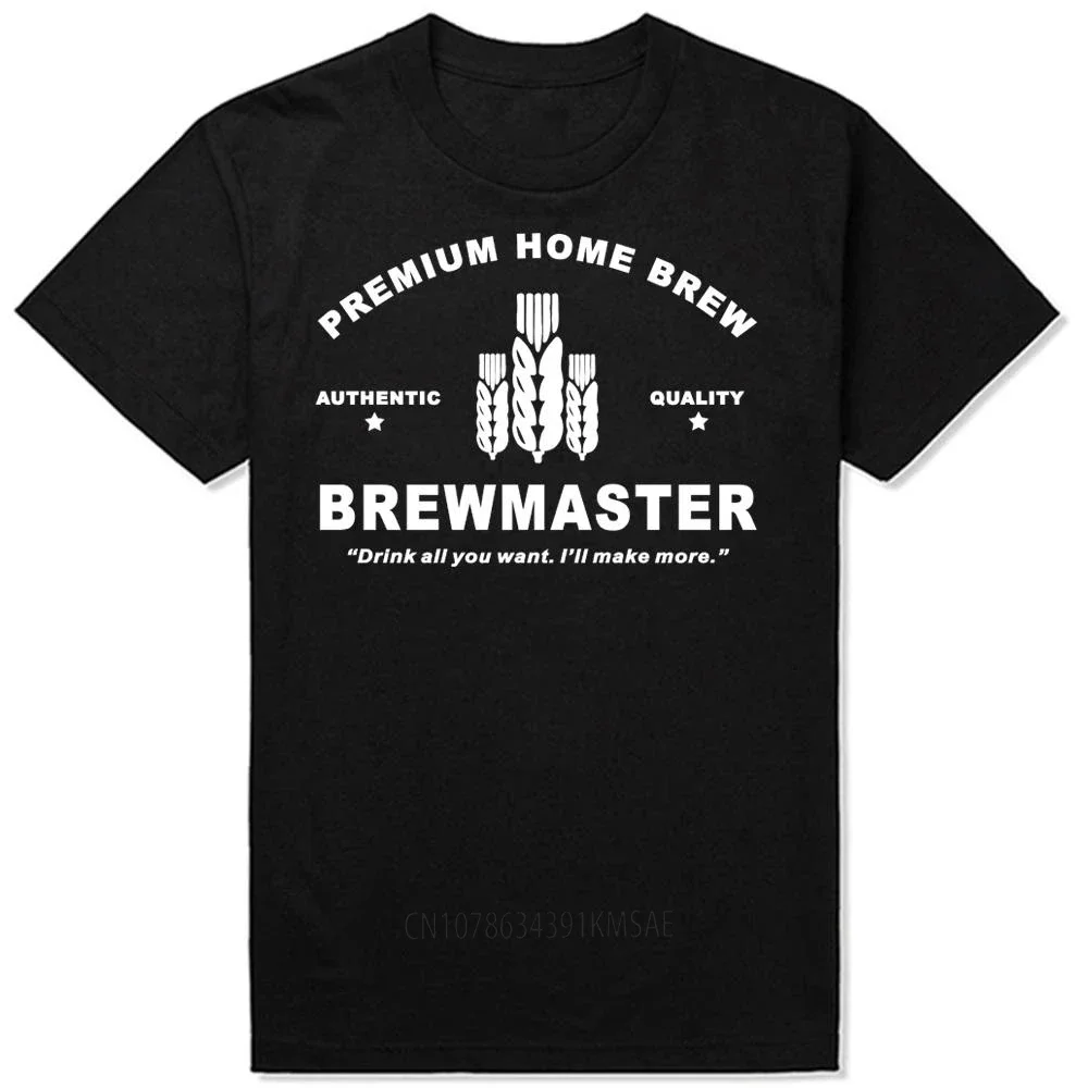 Brewmaster Premium Home Brew Beer Brewing T Shirts Graphic Streetwear Short Sleeve T-shirt Mens Clothing