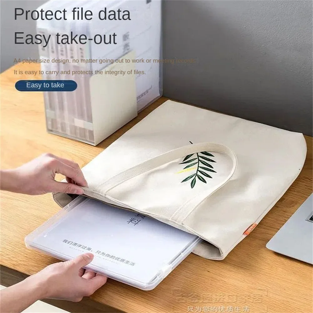 Folder Save Desktop Space Double Buckle A4 File Storage File Storage Box Transparent Labelable Office File Favorites