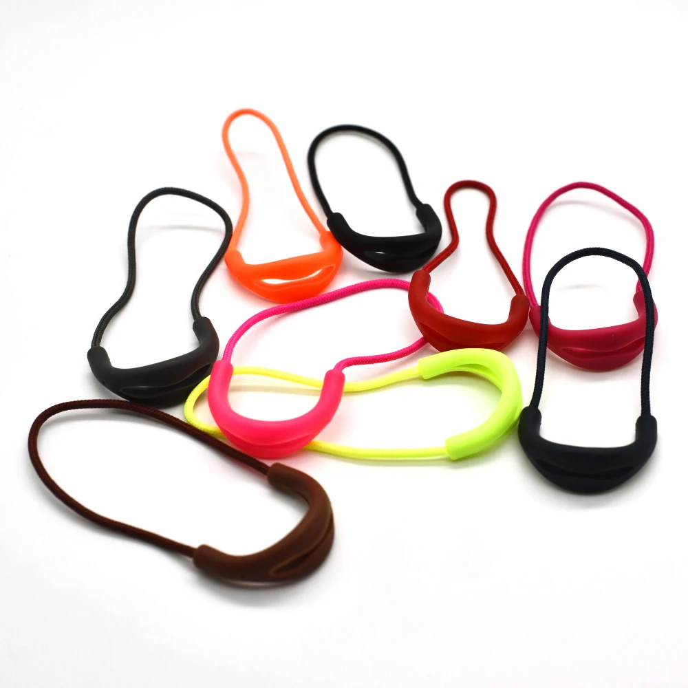 10pcs/pack Mix Color U Shape Zipper Pulls Cord Ends Strap Lariat For Apparel Accessories