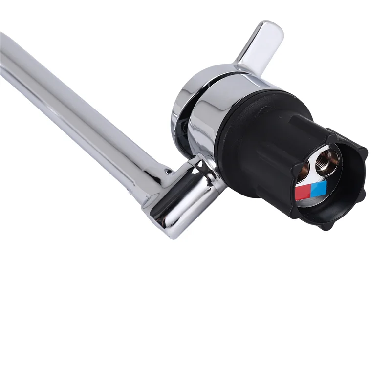 

Складной смеситель для автодома, вращение на 360 градусов, входная резьба 9/16, одна ручка, смеситель для холодной и горячей воды, медный смеситель для RV Deck-A14Z