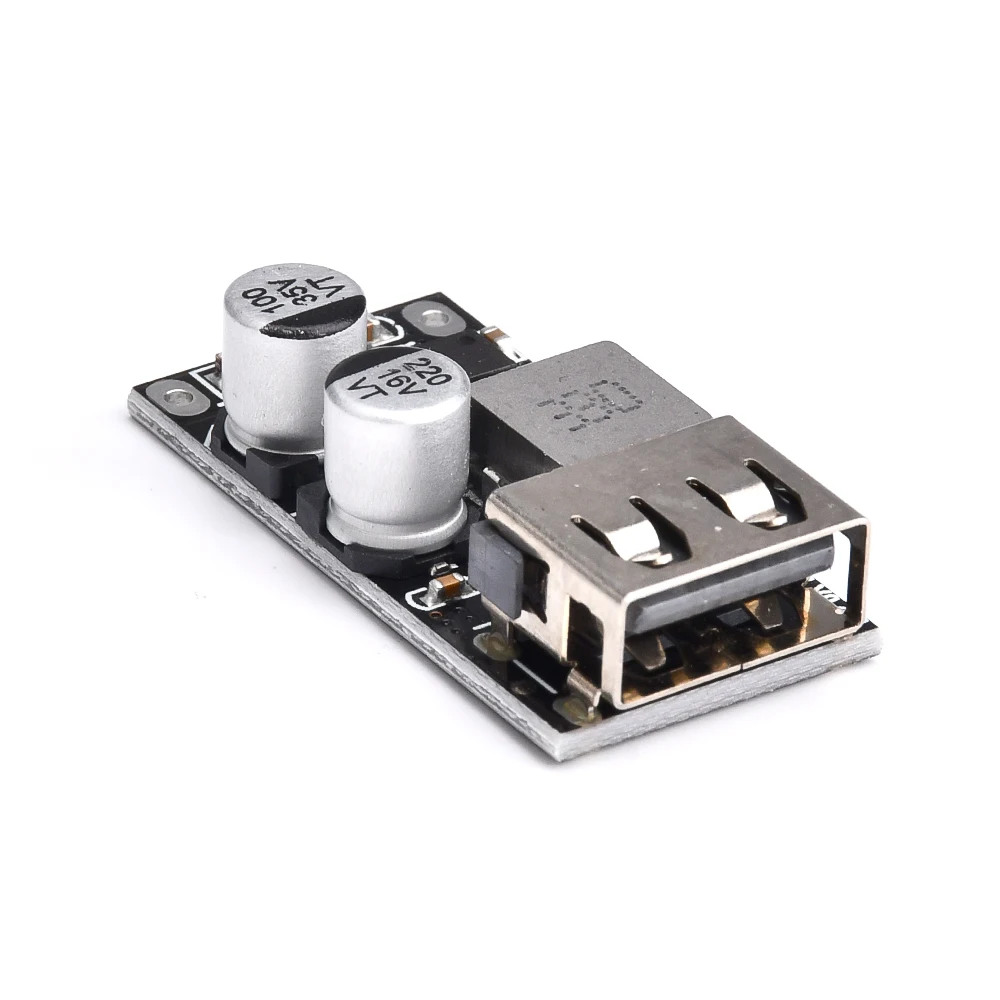 Módulo conversor step-down DC-DC: 12V/24V para QC3.0 Módulo de fonte de alimentação step-down 8V-30V Módulo Buck de entrada