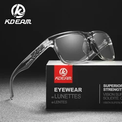 KDEAM-gafas de sol polarizadas clásicas para hombre y mujer, lentes coloridas, cuadradas, deportivas, fotocromáticas, a la moda, para conducir