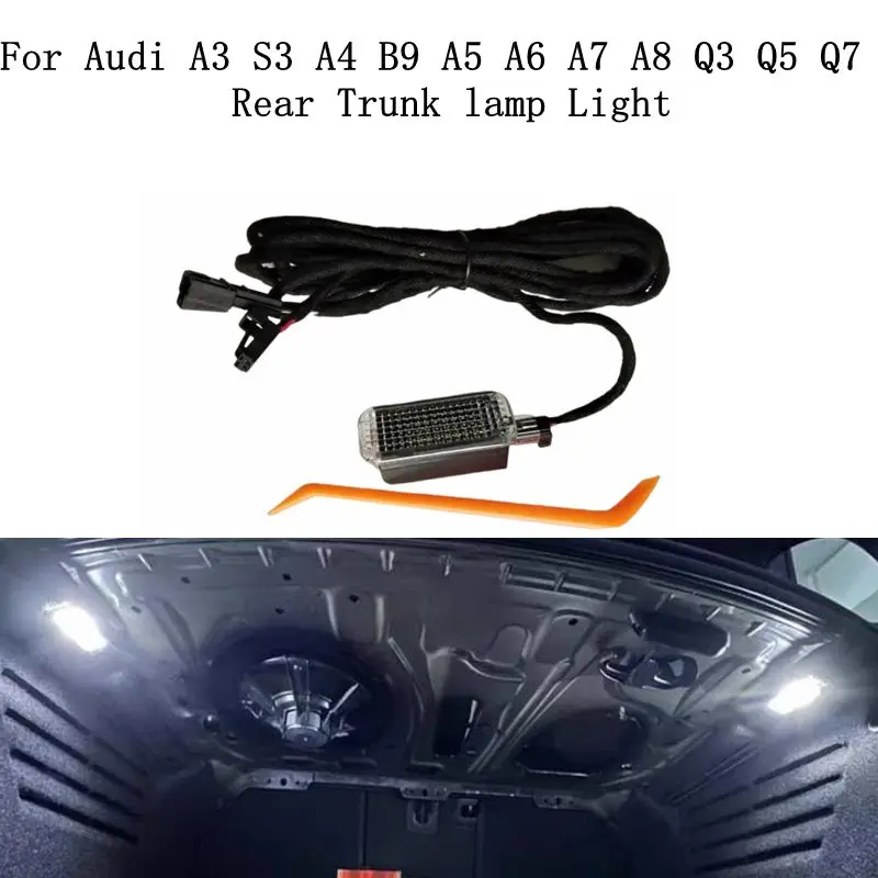 Car interior Rear tailgate Led trunk Light 6 SMD lamp with Cable wiring harness For Audi A4 B9 2016 2017 2018 Q2 Q3 Q5 A3 A6