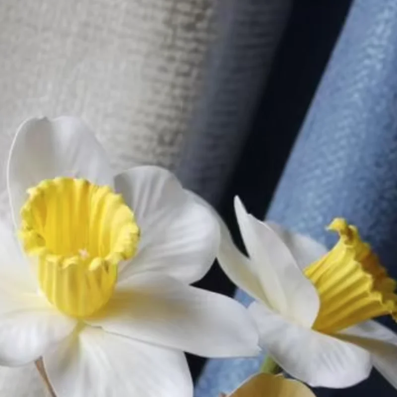 

Pastoral Style Artificial Flowers Maintenance-free Flower Spring Fake Flower Arrangement for Home Wedding Indoor Decor
