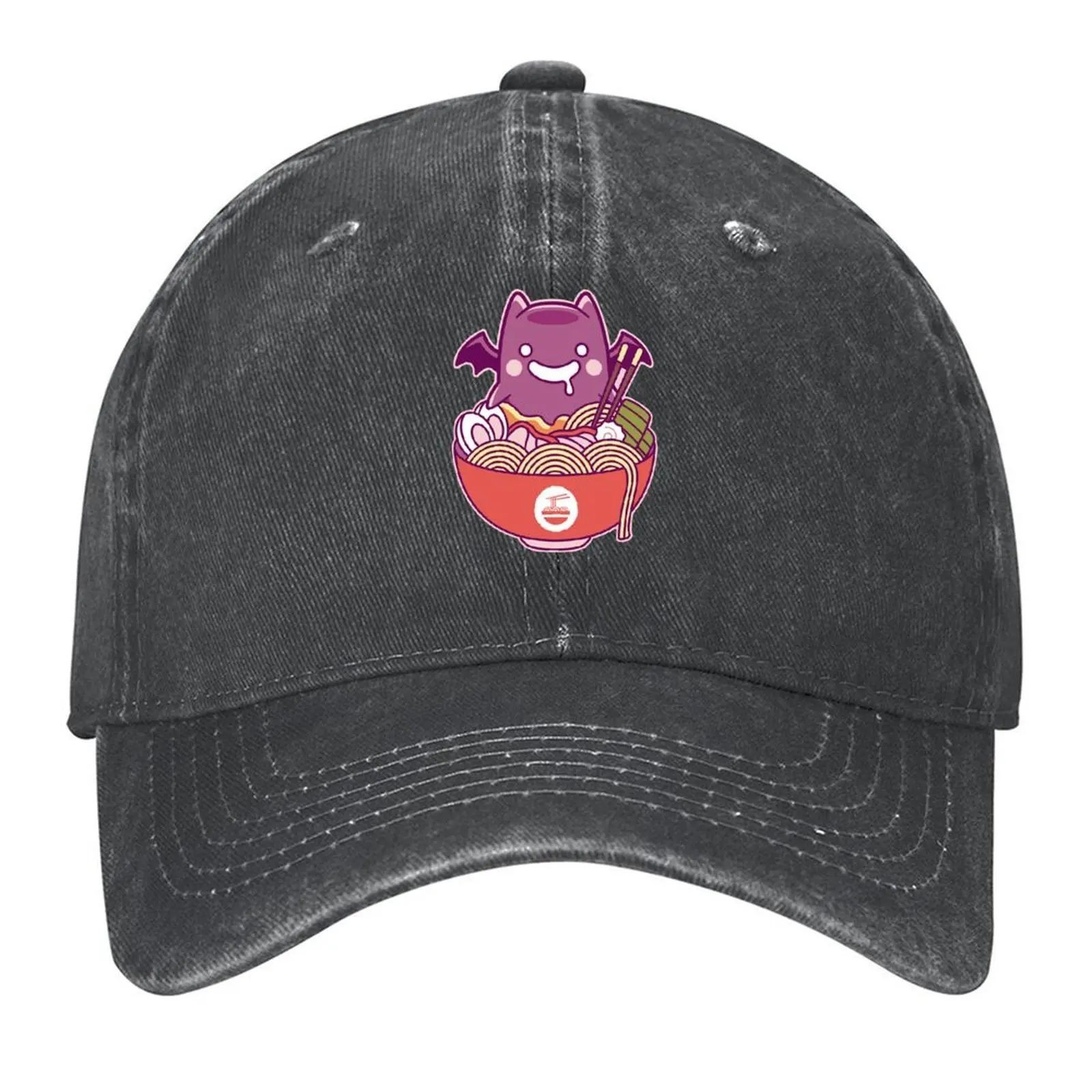 Geffen Dungeon Cute Ramen Baseball Cap Snapback Cap fishing caps man Sunhat black Women's Golf Clothing Men's