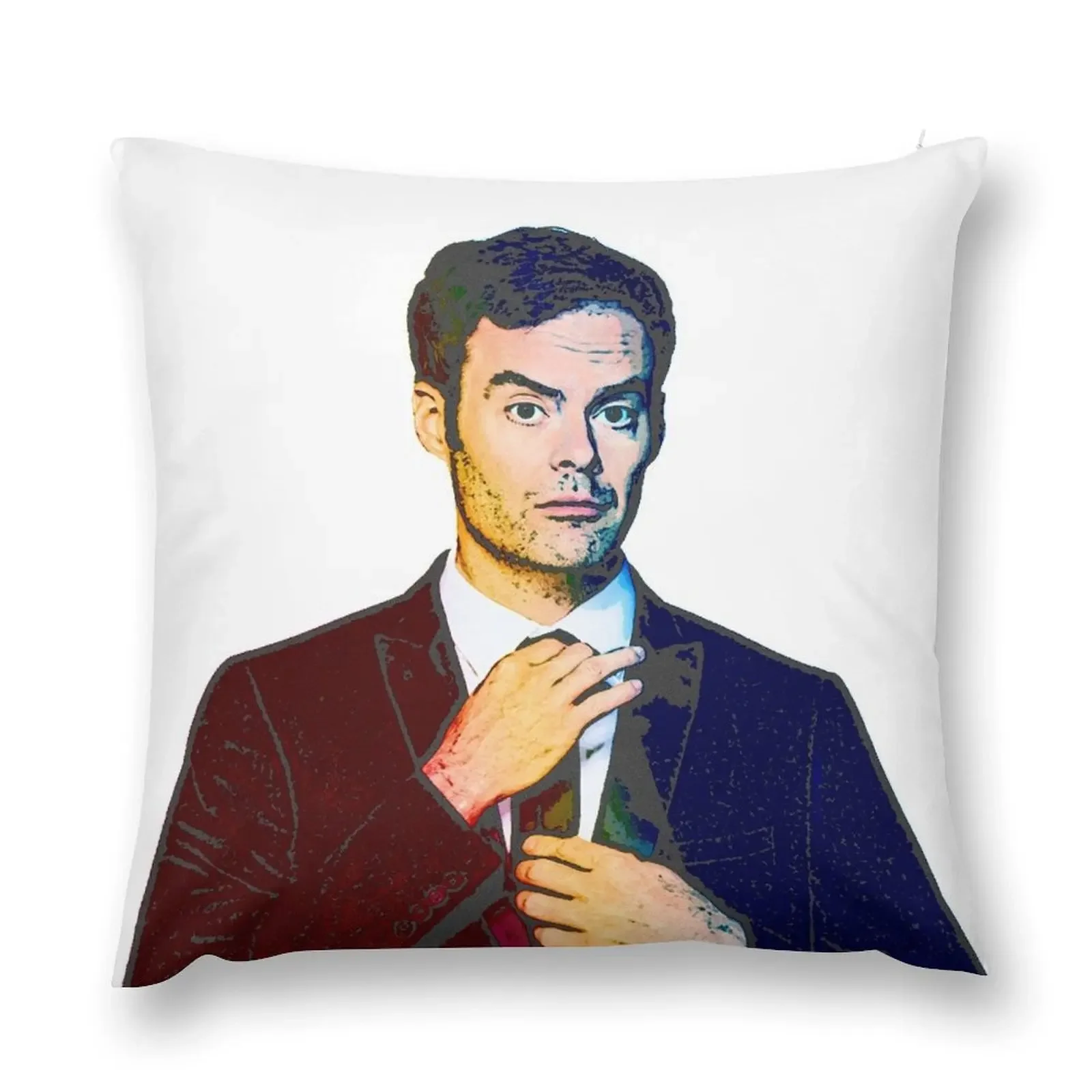 Pastel Holographic Bill Hader Throw Pillow pillows decor home Sofa Covers pillow