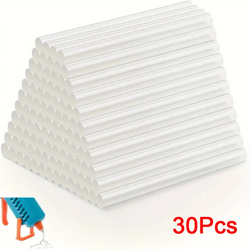 Esplb-cola Varas mm x 150 mm Hot Melt Cola Varas Artesanato Transparente Ferramentas de Reparo Manual Faça Você Mesmo Arte Acessórios de Liga 30 Pcs Set
