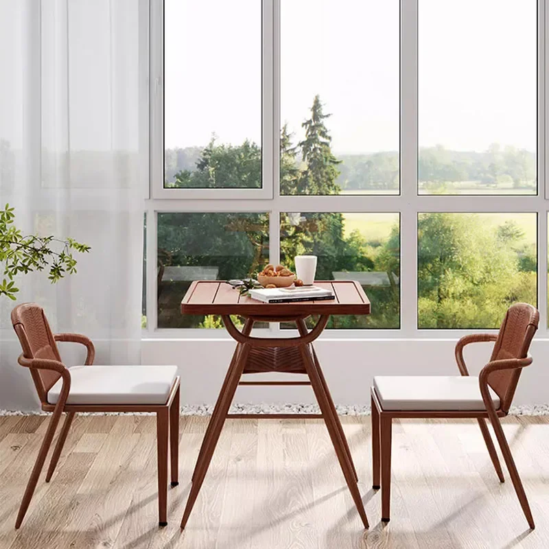 

Наборы садовой мебели из ротанга в стиле ретро, натуральные аксессуары для хранения, наборы садовой мебели на заднем дворе, дизайнерские итальянские украшения Mueble