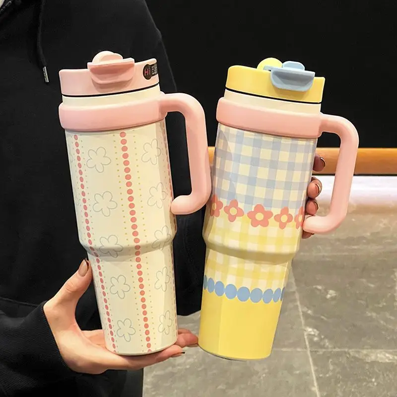 

Big Mac Thermos Cup Girls High Value Large Capacity Ice Cup 2025 New Straw Cup Student Water Cup Portable Hydro Flask