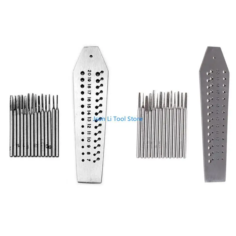 Micro Tap & Die set micro e piastra per vite e vite in acciaio vite e tappeti in acciaio in lega per w/ 0,7 mm gamma 2