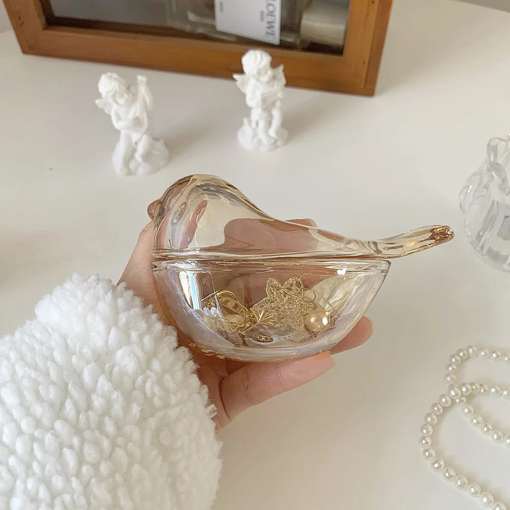 1Pcs Bird Jewelry Storage Box Durable Chic Ring Necklace Organizer Multi-Purpose Simple Jewelry Box