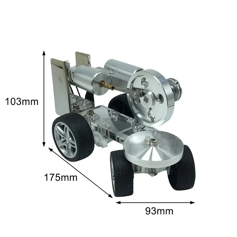 Custom Eencilinder Stirling Motor Model Tractor Auto Motor Wetenschap Fysiek Experiment Speelgoed Tieners Kinderen Geschenken