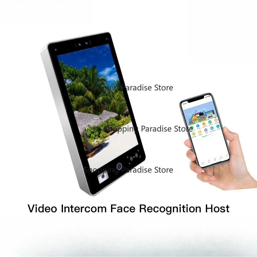 15.6-inch touch screen cloud video inte-rcom, supports face/fingerprint recognition, integrated 4G/WiFi Ethernet