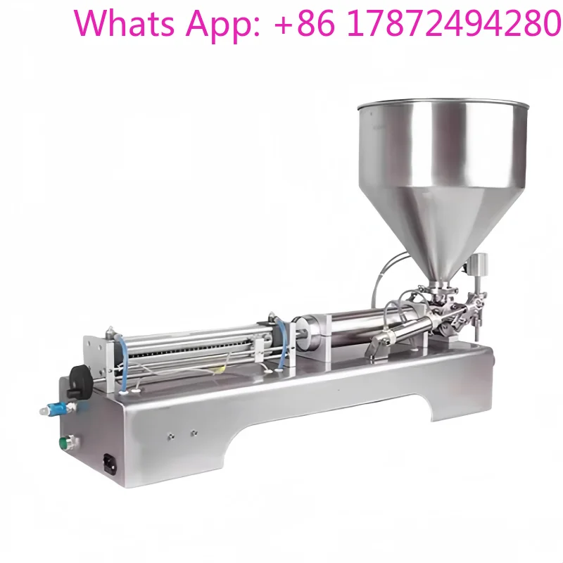 Semi Automatic Ice Cream Water Liquid Honey Juice Sauce Soft Drink Tomato Paste Filling Machine