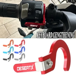 For DUCATI DesertX Desert X Desert-X 2021 2022 2023 2024 Keyboard Lengthening Horn Switch Button Shell Extension Bracket Parts