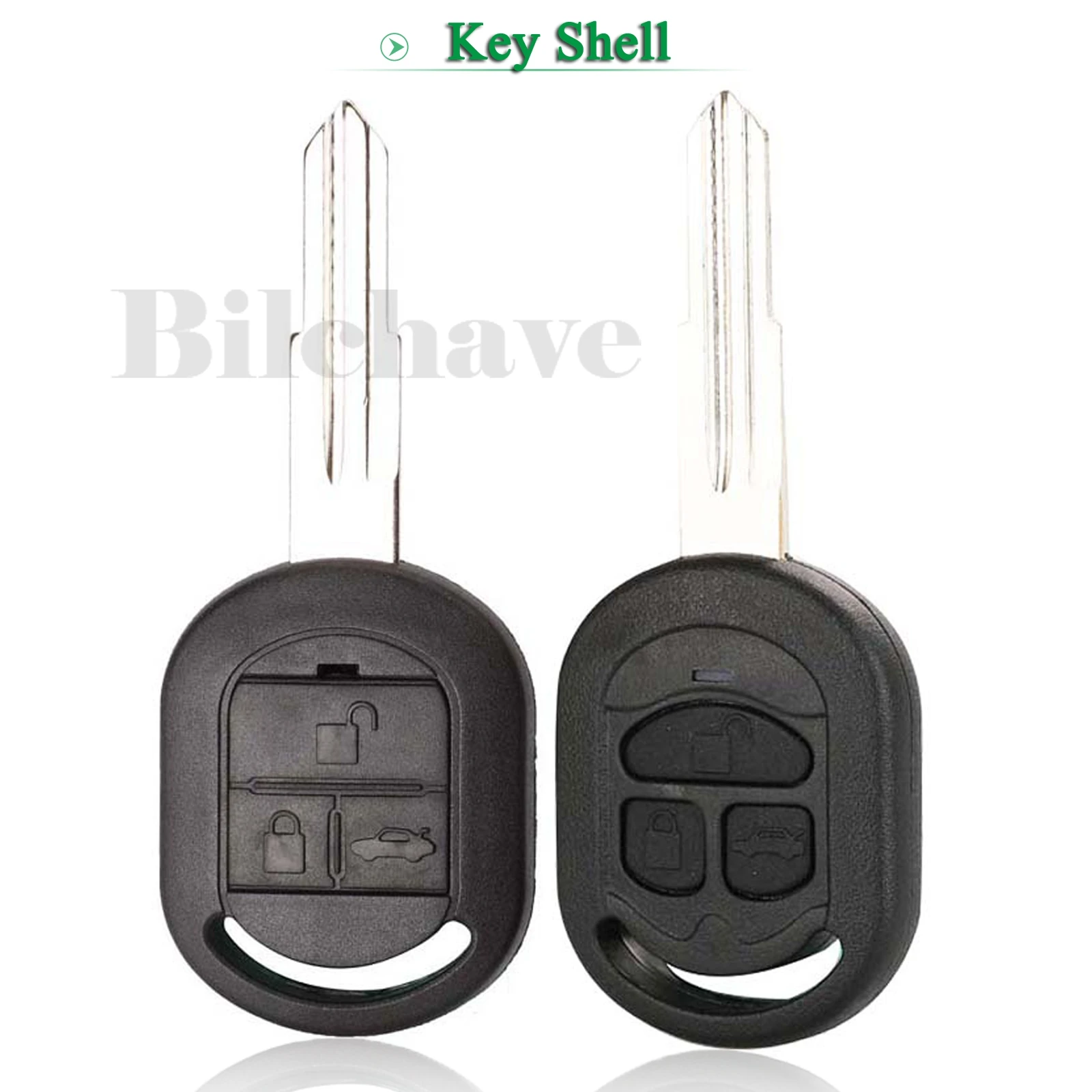 jingyuqin 3 Buttons Remote Car Key Case Shell Fob For Buick 2003-2007 For Chevrolet lachetti Excelle HRV Uncut Blade Replacement