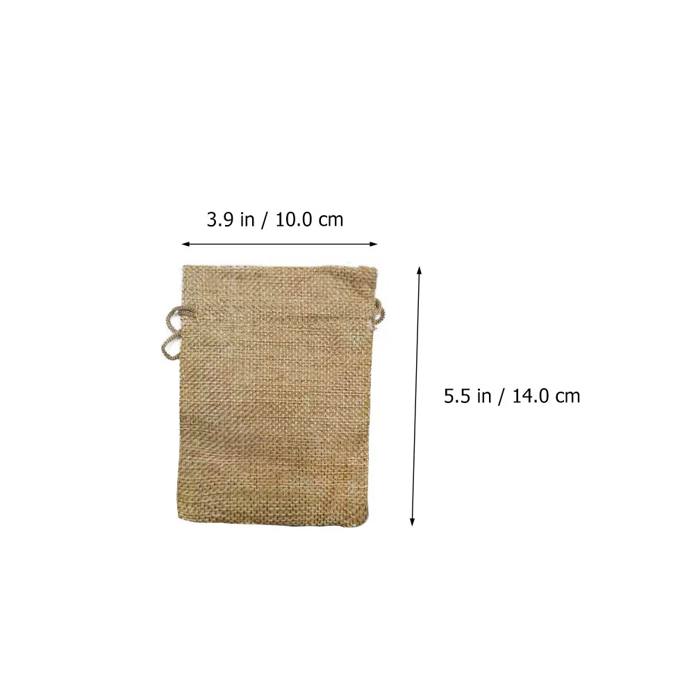 

24Pcs Christmas Drawstring Gift Bags Linen Felt Candy Bags Number Design for Holiday Packaging Drawstring Linen Bag