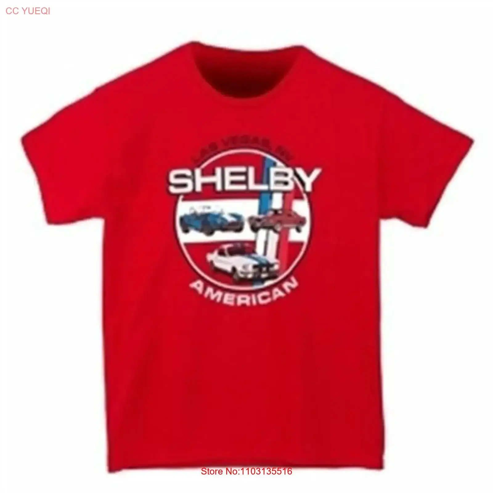 Красная футболка Youth Shelby American Cars для детей: Винтажная, дышащая, с эффектом потертости, для повседневной носки. Бесплатная доставка по США.