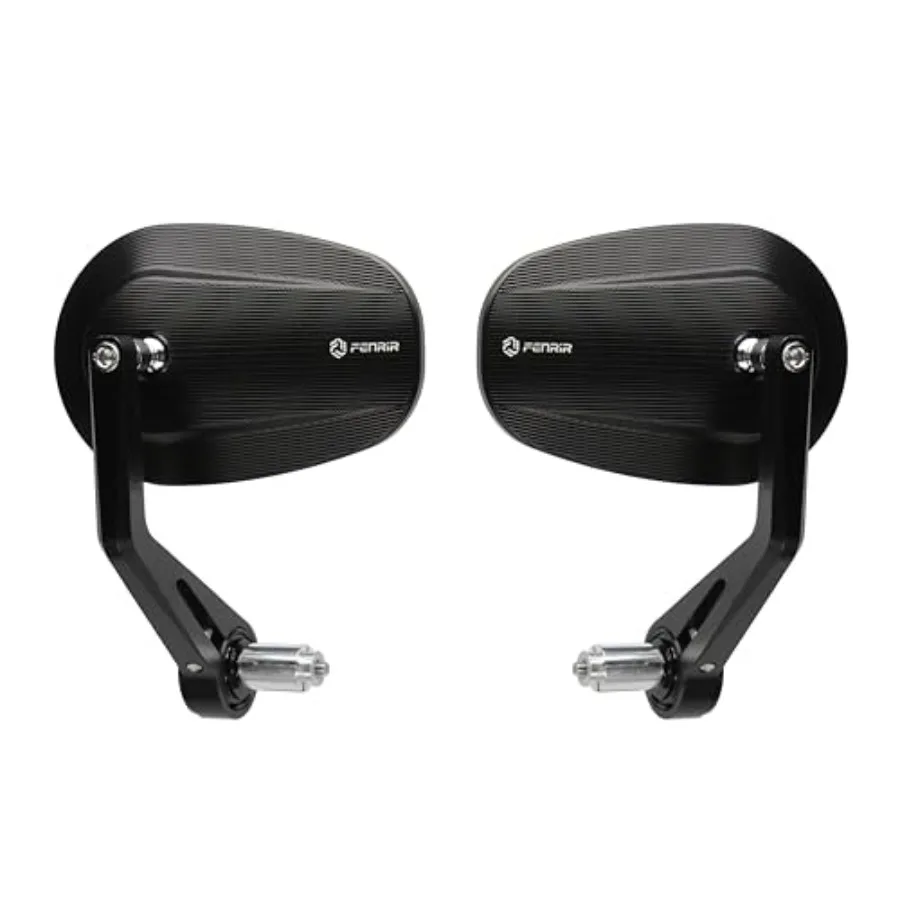 

Зеркала заднего вида для мотоцикла CNC из алюминиевого сплава, ретро, черные, для Cafe Racer, на руль 22 мм (7/8 дюйма), универсальные, для M8