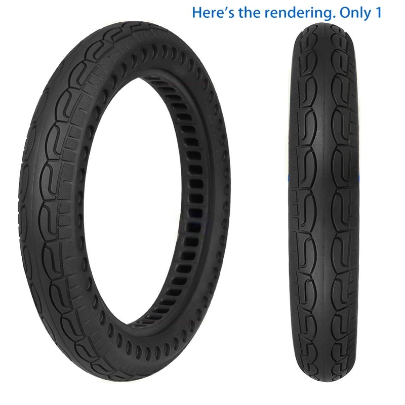 Black 14X2.125 Single Row Hole Inner Stripe Honeycomb Tire Foldable Electric Motorcycle Electric Bicycle Tire