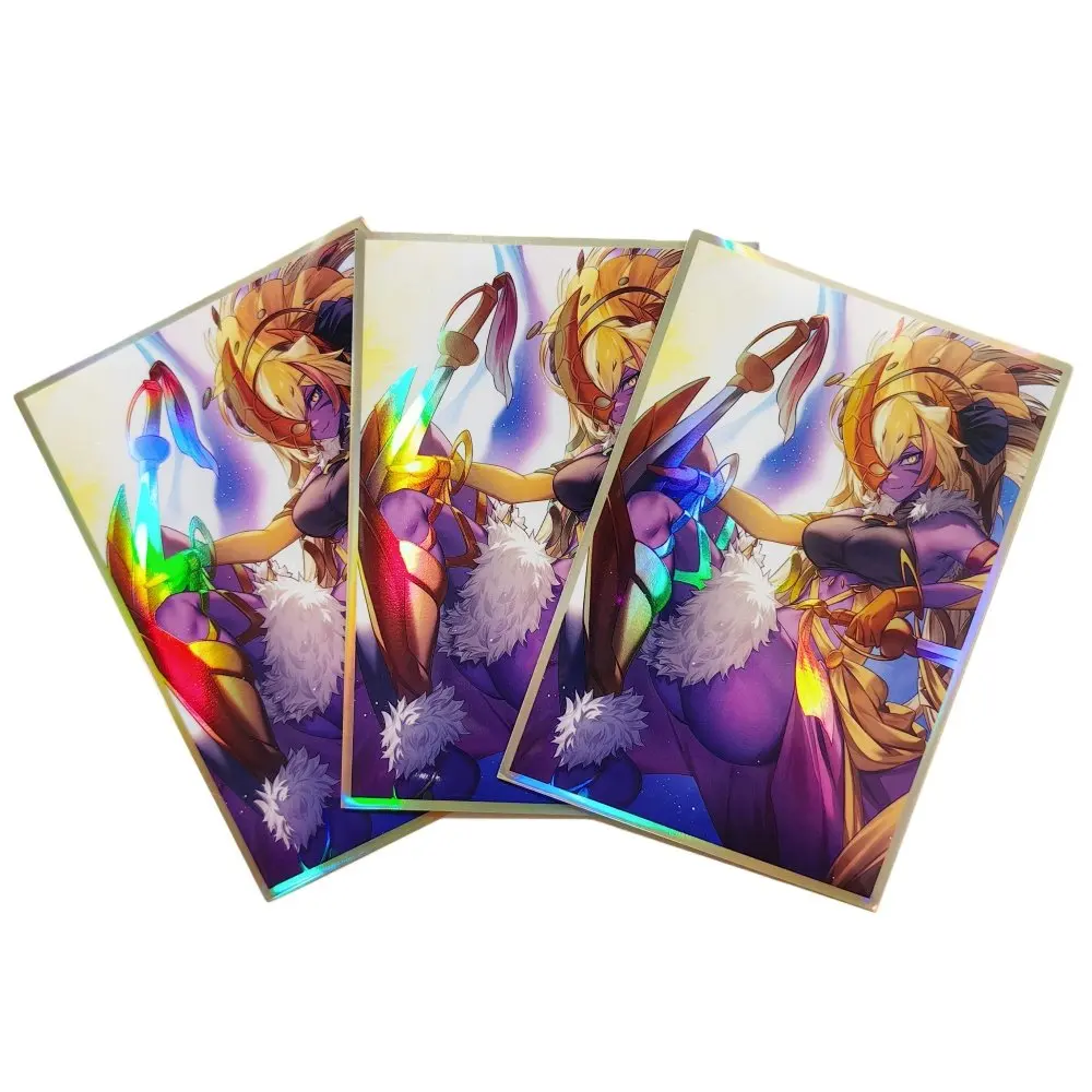50PCS Yugioh Lunalight Sabre Dancer Card Sleeves Yu-Gi-Oh! TCG OCG Trading Cards Laser Shine Protector Case