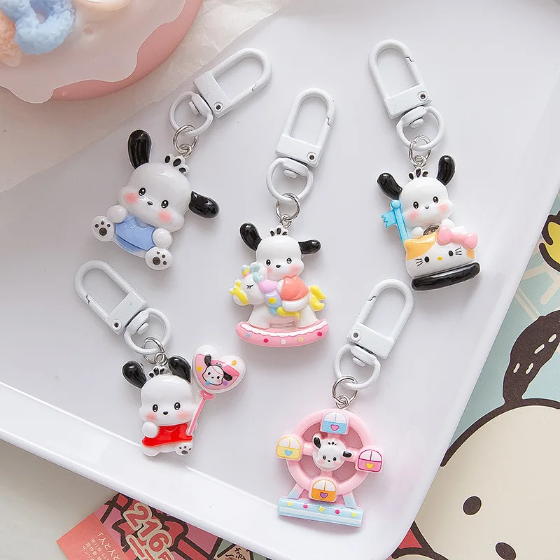 Sanrio Hello Kitty Cute Cartoon Keychain Melody Kuromi Student Cute Popular Accessories Bag Keychain Surprise Gift Free Shipping