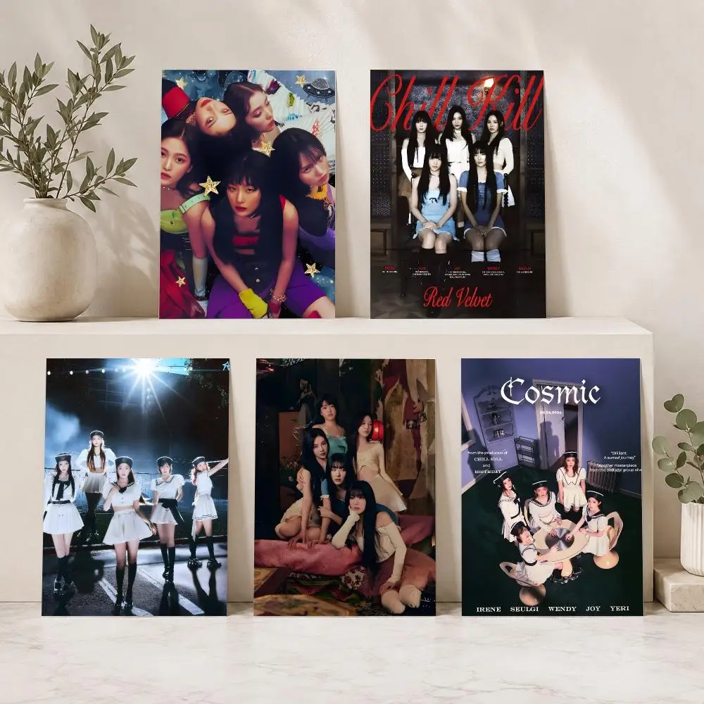 Kpop Band R-red Velvet Painting Calligraphy Durable Painting Canvas Poster Wall Hanging Home Interior Decoration Art Mural Gift
