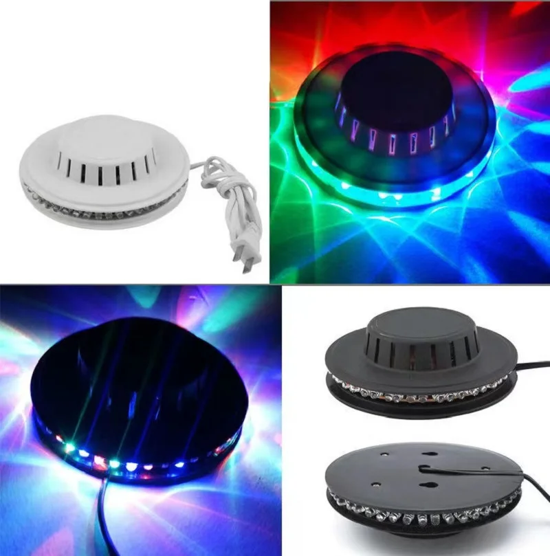 5W USB Mini Disco Lamp 48LED RGB Home Party Disco Lights Stage Backlight Wall Decor Flash Lights Laser Color Beam Music Lamp