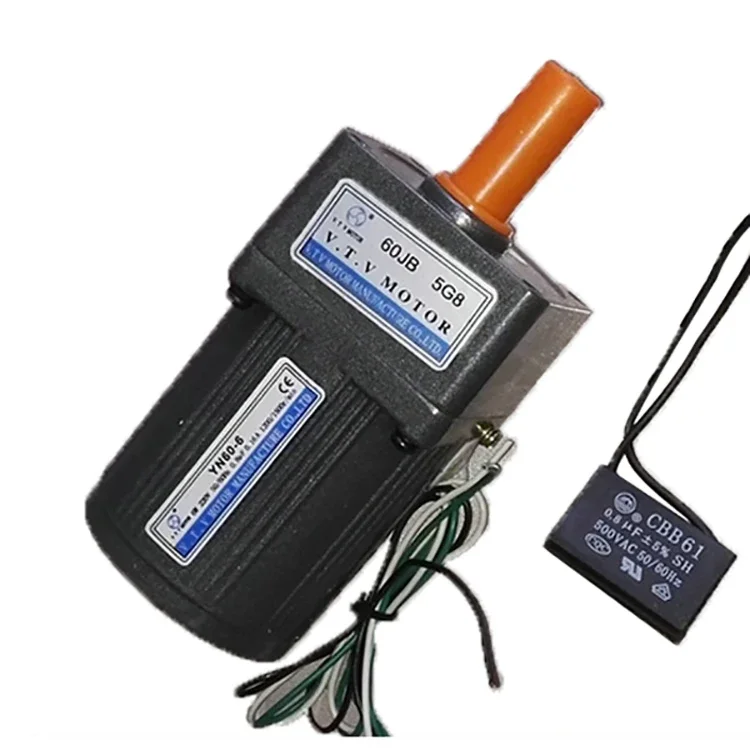 

Small size 60mm 220 volt motor 100rpm ac reducing motor 4W Power