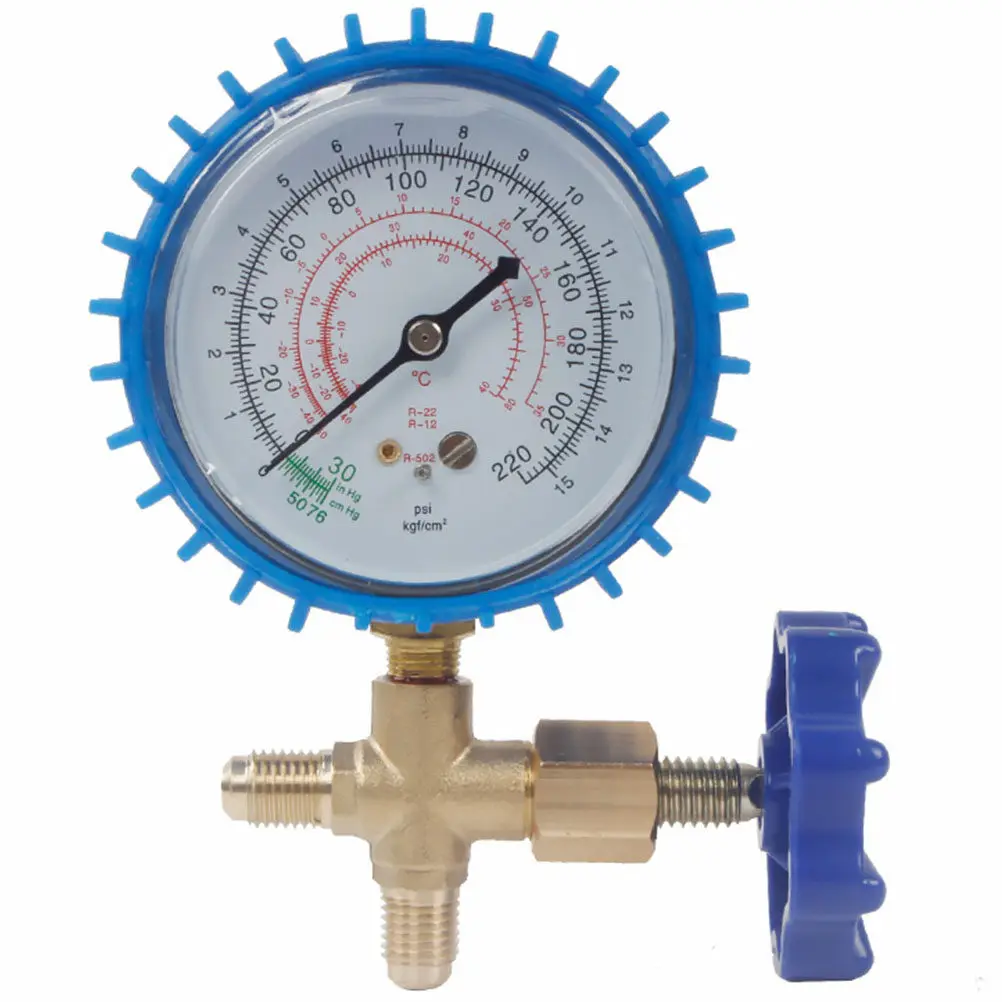 Manifold Gauge Set Air Conditioning Refrigerant Recharge Gauge Assorted Color Refrigeration System Charging Testing Tool Car Ac