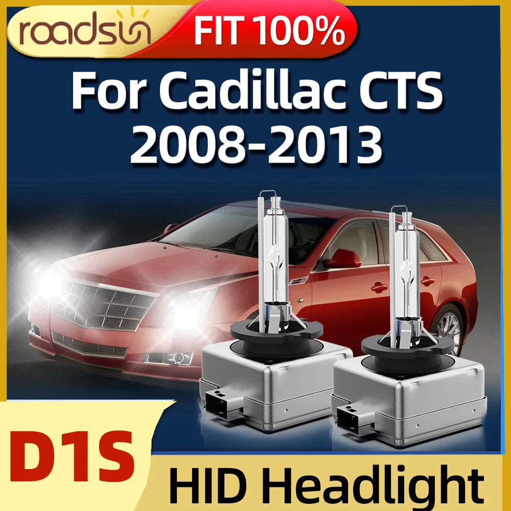 

2Pcs HID Xenon D1S Headlight Car Light 35W 6000K High Low Beam Bulbs Fit For Cadillac CTS 2008 2009 2010 2011 2012 2013