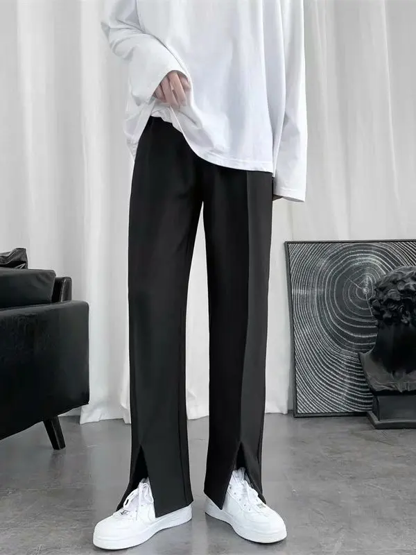 

Мужские повседневные брюки прямого кроя в корейском стиле, свободные, универсальные, длинные, для осени 2024 года, молодежные, энергичные, модные, осенняя одежда