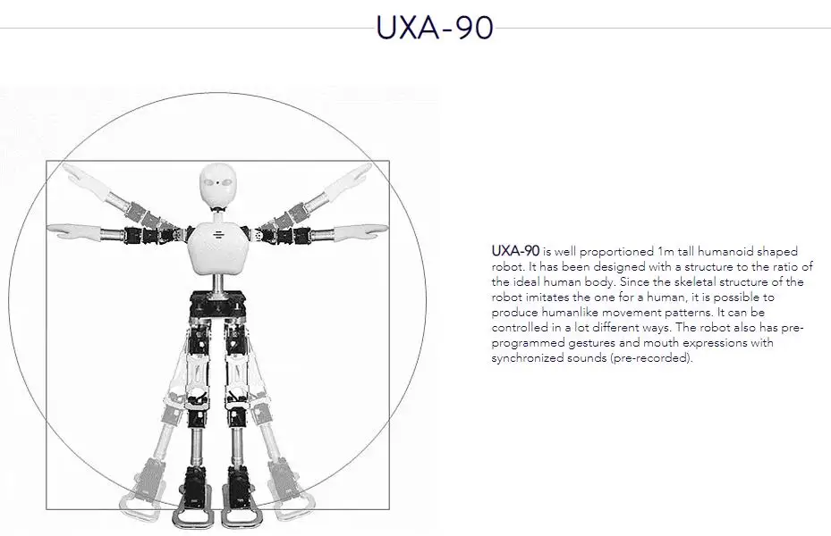 Multifunctional humanoid robot UXA-90