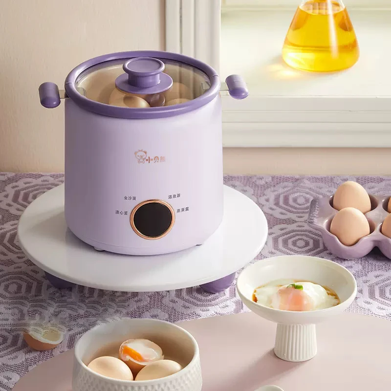 5 Eggs Electric Egg Cooker 400W Automatic Egg Custard Maker Food Steamer Omelette Cooking Tool Boiler Breakfast Machine 220V