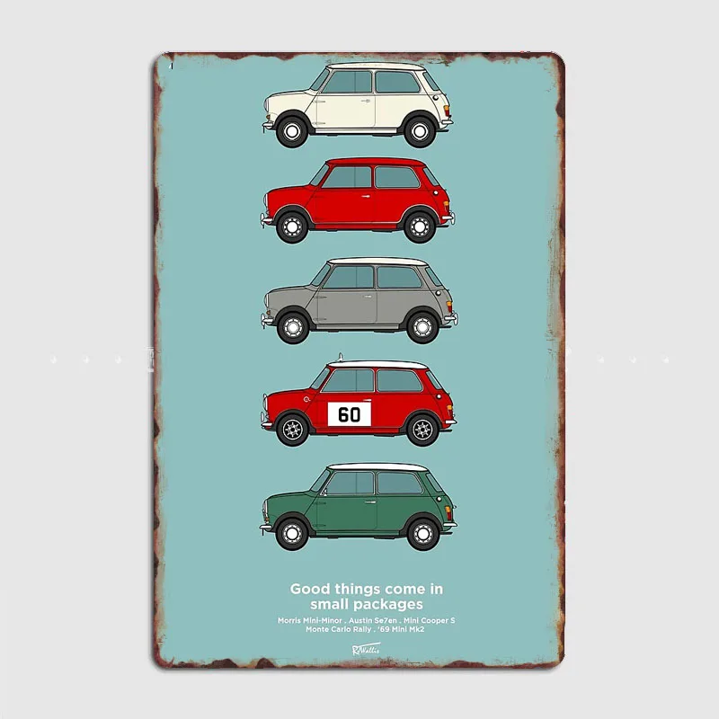 Austin Seven/Morris miniminor Collection Metal Sign Living Plaques Designing Poster Club Home Classic Tin Sign Room Wall Decor